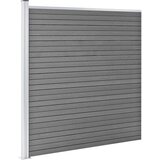  Vrtna ograda od WPC-a 1218 x 186 cm siva | shoptok.hr