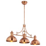 Jupiter 1791 - PT3 - bakreni luster na šipci platino 3xE27/60W/230V | Eponuda.com