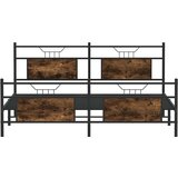 vidaXL Metalni okvir kreveta bez madraca boja hrasta 160x200 cm | shoptok.hr
