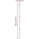  Stebri za ograjo 26 kosov Ø32 mm 200 cm Cinkano jeklo | Shoptok.si