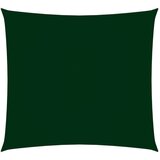 vidaXL Senčno jadro oksford blago kvadratno 2,5x2,5 m temno zeleno Cene