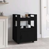  Kolica crna 60 x 45 x 80 cm od konstruiranog drva Cijene