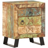 Noćni ormarić 40 x 30 x 50 cm od masivnog obnovljenog drva | shoptok.hr