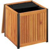  Zunanja škatla za blazine 45x45x45/53 cm akacijev les in jeklo, (21413627) | Shoptok.si