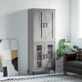 vidaXL Visoka komoda siva sonome 69 5x34x180 cm od konstruiranog drva | shoptok.hr