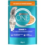 Purina ONE Senior 7+ - Piščanec & zeleni fižol (52 x 85 g) | shoptok.hr