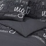  Set posteljine za poplun crni 260 x 220 cm pamučni | shoptok.hr