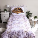 Jerry Fabrics Bijela/smeđa pamučna dječja posteljina za krevet za jednu osobu 140x200 cm Tortoise – | shoptok.hr