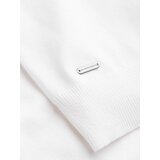 Ombre Men's soft knit polo shirt with contrasting stripes - white | shoptok.hr