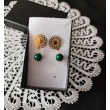 AnaDija naušnice kamen Malahit | shoptok.hr