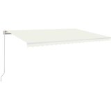 Tenda na ručno uvlačenje s LED svjetlima 500x300 cm krem | Eponuda.com