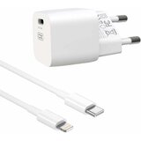 XO zidni punjač CE01B PD 20W 1x USB-C bijeli + kabel USB-C - Lightning | shoptok.hr