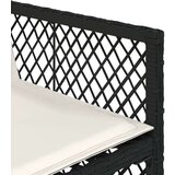 vidaXL 15-dijelni vrtni blagovaonski set s jastucima poliratan crni | shoptok.hr