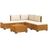  Set vanjskih sofa s jastukom 6 Komad Smeđa Čvrsto drvo akacije | shoptok.hr