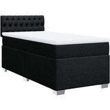 vidaXL Box spring krevet s madracem crni 90x190 cm od tkanine | shoptok.hr