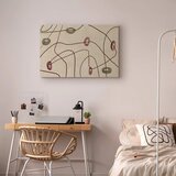  Slika - Lines and shapes – bead labyrinth on a pale washed background 120x80 | shoptok.hr