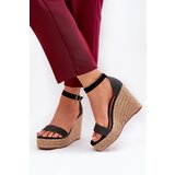 Boto Women's Wedge Sandals With Braiding Black Adelio | Shoptok.si