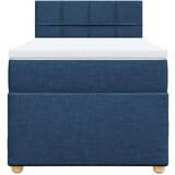  Krevet s oprugama i madracem plavi 90 x 200 cm od tkanine | shoptok.hr