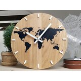  Zidni sat map black | shoptok.hr