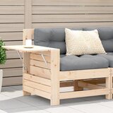 Maison Chic Vrtni kavč - Zunanji kavč z blazino trdna borovina, (22040762) | Shoptok.si
