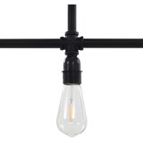 vidaXL Stropna svetilka črna 3 x E27 žarnice, (20618362) | Shoptok.si