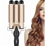 Venisymlis 3-cevni kodralnik - 22 mm Beach Wave kodralnik za lase, nastavljiv toploti, (22096615) | Shoptok.si
