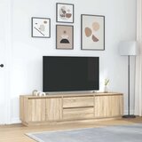 vidaXL TV ormarić s LED svjetlima boja hrasta sonome 193,5x41x50 cm | shoptok.hr