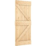  Drsna vrata s kompletom vodil 85x210 cm trdna borovina, (20999075) | Shoptok.si