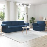 SOFA 2 pcs Plava - Plava 1 sjedalo +3 sjedala (210 cm) | shoptok.hr