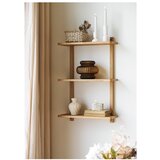 House Nordic Polica s više razina od punog hrasta u prirodnoj boji 20 cm Townsville – | shoptok.hr