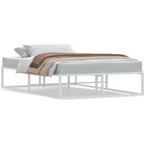 vidaXL Posteljni okvir brez vzmetnice bel 120x200 cm kovinska | Shoptok.si
