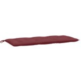 vidaXL Blazina za vrtno klop melanž vinsko rdeča 120x50x7 cm blago, (21167748) Cene