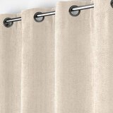 Douceur d intérieur Bež zavesa iz šenilje 140x260 cm Leo – | Shoptok.si