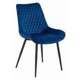 Brandless Stol VERDO - mornarsko modri žamet / črne noge x 2, (22055155) | Shoptok.si
