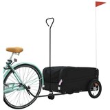 vidaXL Prikolica za bicikl crna 45 kg željezna | shoptok.hr