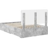  Krevetna konstrukcija s ladicama Betonski sivi 135 x 190 cm Siva 193 x 138 x 100 cm | shoptok.hr