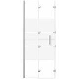  Sklopiva pregrada za tuš ESG 120 x 140 cm bijela | shoptok.hr