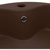  Luksuzni umivaonik mat tamnosmeđi 36 x 13 cm keramički | shoptok.hr