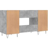  Radni stol boja betona 140 x 50 x 75 cm od konstruiranog drva | shoptok.hr