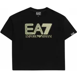 Ea7 Emporio Armani Majica svetlo rumena / črna