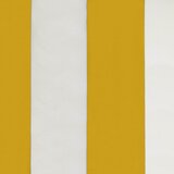  Vrtni suncobran 270 x 270 cm Poliester Pravokutni Žuta i bijela | Shoptok.si