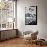  Plakat - Majestic mountain peak Denali mountain crown mountain landscape 21x30 Crni okvir | shoptok.hr