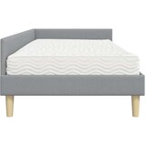  Kotni okvir postelje z matrico 2 pcs Svetlo siva blago, (5000123766) | Shoptok.si
