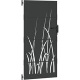 vidaXL Vrtna vrata Crna 105 x 200 cm Čelik s praškastim premazom | shoptok.hr