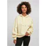 Build your Brand Women's Organic Oversized Sweatshirt Soft Yellow