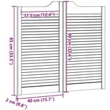 vidaXL Okretna vrata s rešetkama Dizajn 2 para bijela 90x80 cm | shoptok.hr