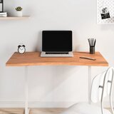 vidaXL Mizna plošča 100x(55-60)x2,5 cm trdna bukovina | Shoptok.si