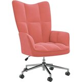  Stolica za opuštanje ružičasta baršunasta | shoptok.hr