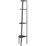  Kutna polica s 4 razine crna 45,5 x 31,5 x 150 cm | Eponuda.ba