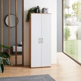 XORA omara za čevlje bela, hrast artisan | Shoptok.si